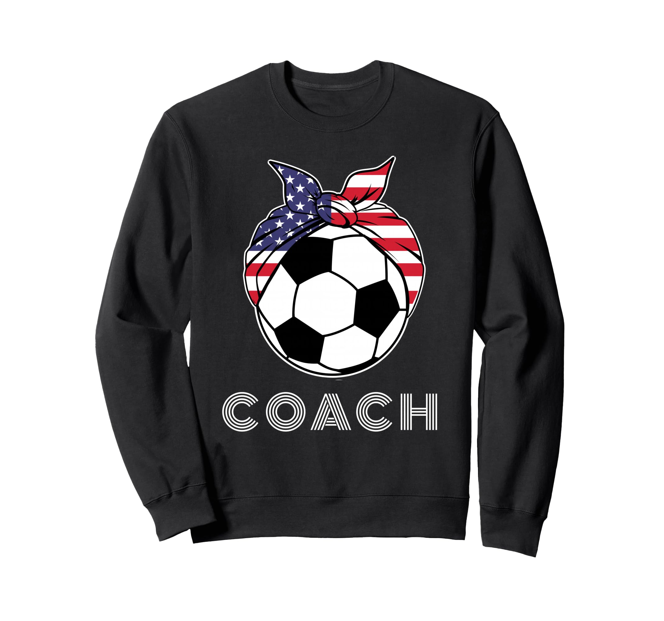 Womens Products Flag Bandana Player Sweatshirt - Unique Graphic Unisex