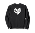 Baseball Laces Soccer Ball Pattern Sweatshirt - Trendy Graphic Men Women