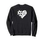Baseball Laces Soccer Ball Pattern Sweatshirt - Trendy Graphic Men Women