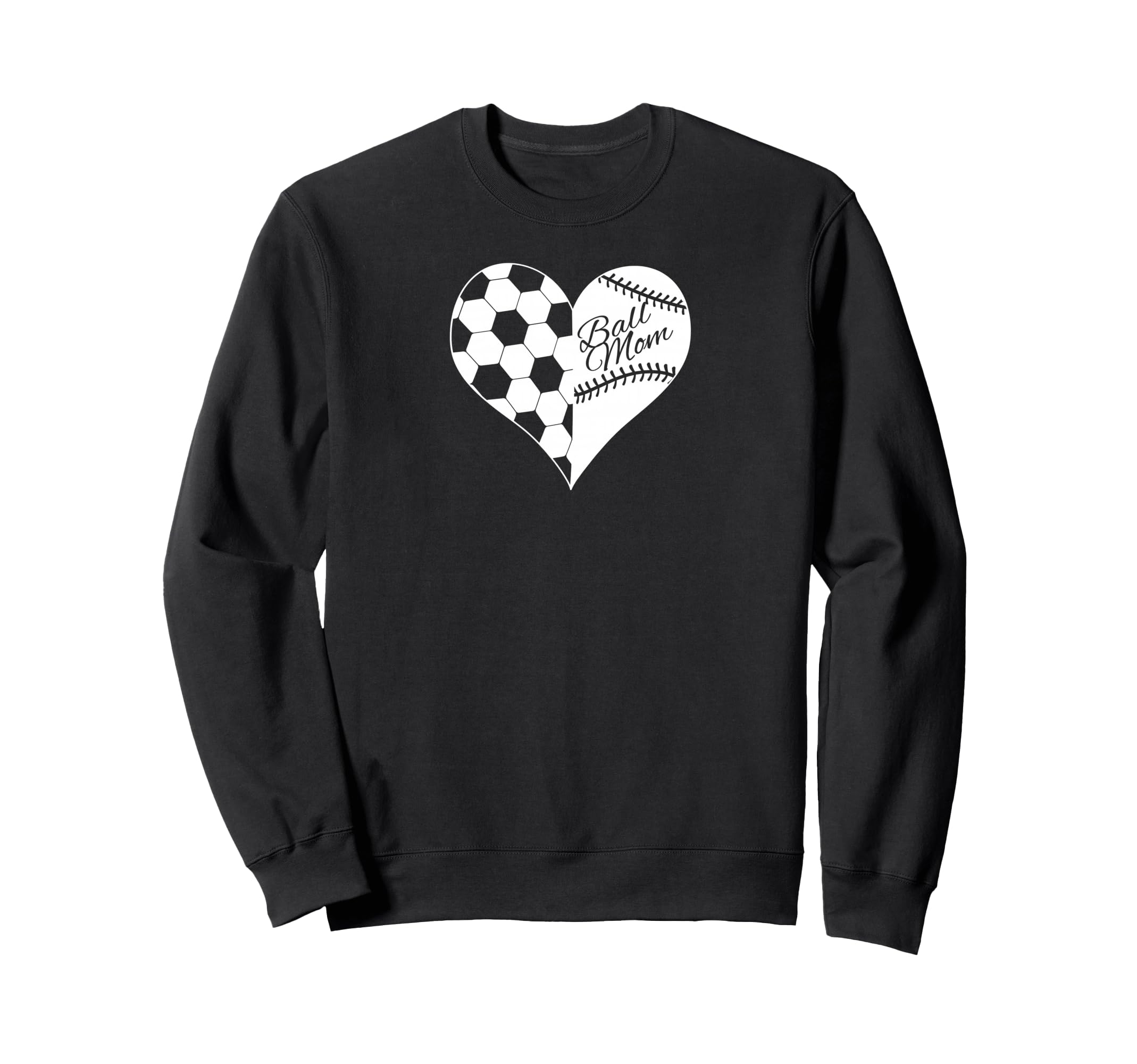 Baseball Laces Soccer Ball Pattern Sweatshirt - Trendy Graphic Men Women