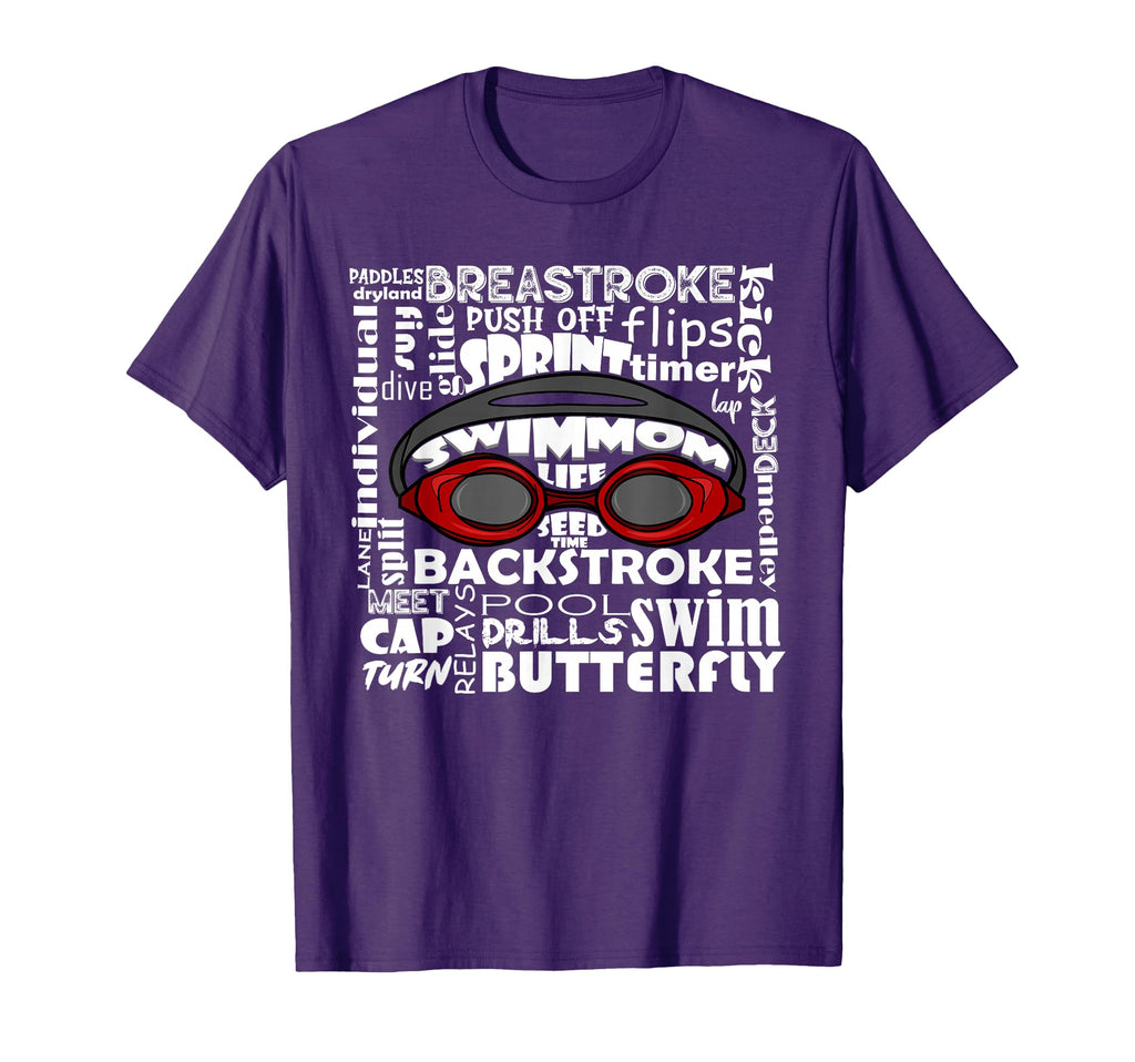 Swim Mom Swimmer Funny Swimming Sport T-Shirt - Trendy Graphic for Adults