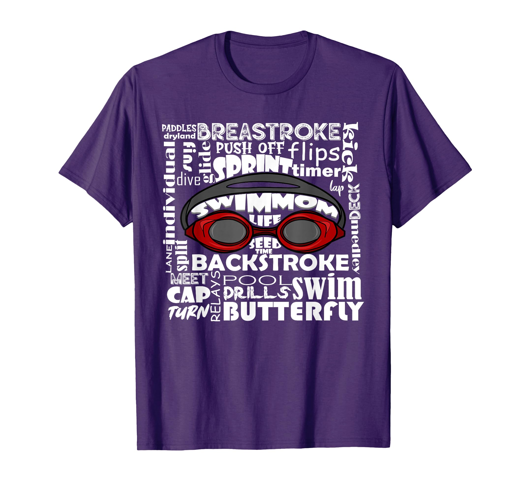 Swim Mom Swimmer Funny Swimming Sport T-Shirt - Trendy Graphic for Adults