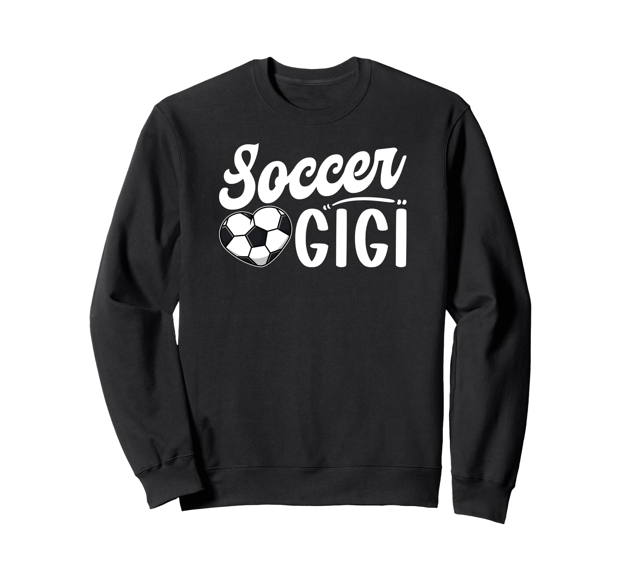 Soccer Gigi Heart Grandma Gigi Sweatshirt - Minimalist Print Men Women