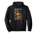 Soccer Mom Skeleton Coffee Leopard Halloween Hoodie - Unique Graphic Unisex