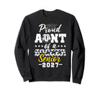 Proud Aunt Soccer Senior 2027 Sweatshirt - Novelty Apparel Unisex