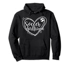 Soccer Girlfriend Heart Soccer Players Hoodie - Streetwear Style Unisex