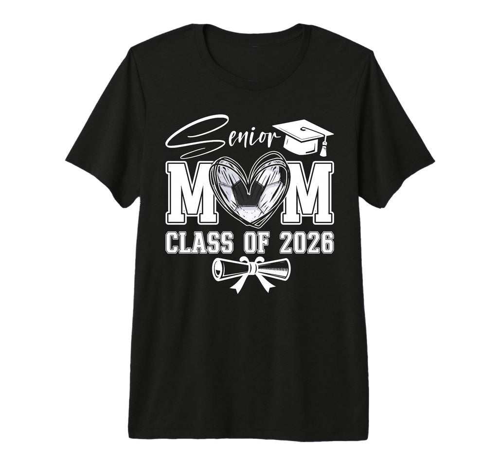 Senior Mom Class 2026 Graduate Soccer T-Shirt - Custom Art Print Men Women