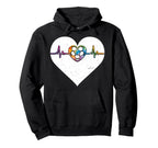 Soccer Heartbeat Lover And Hoodie - Custom Art Print for Adults