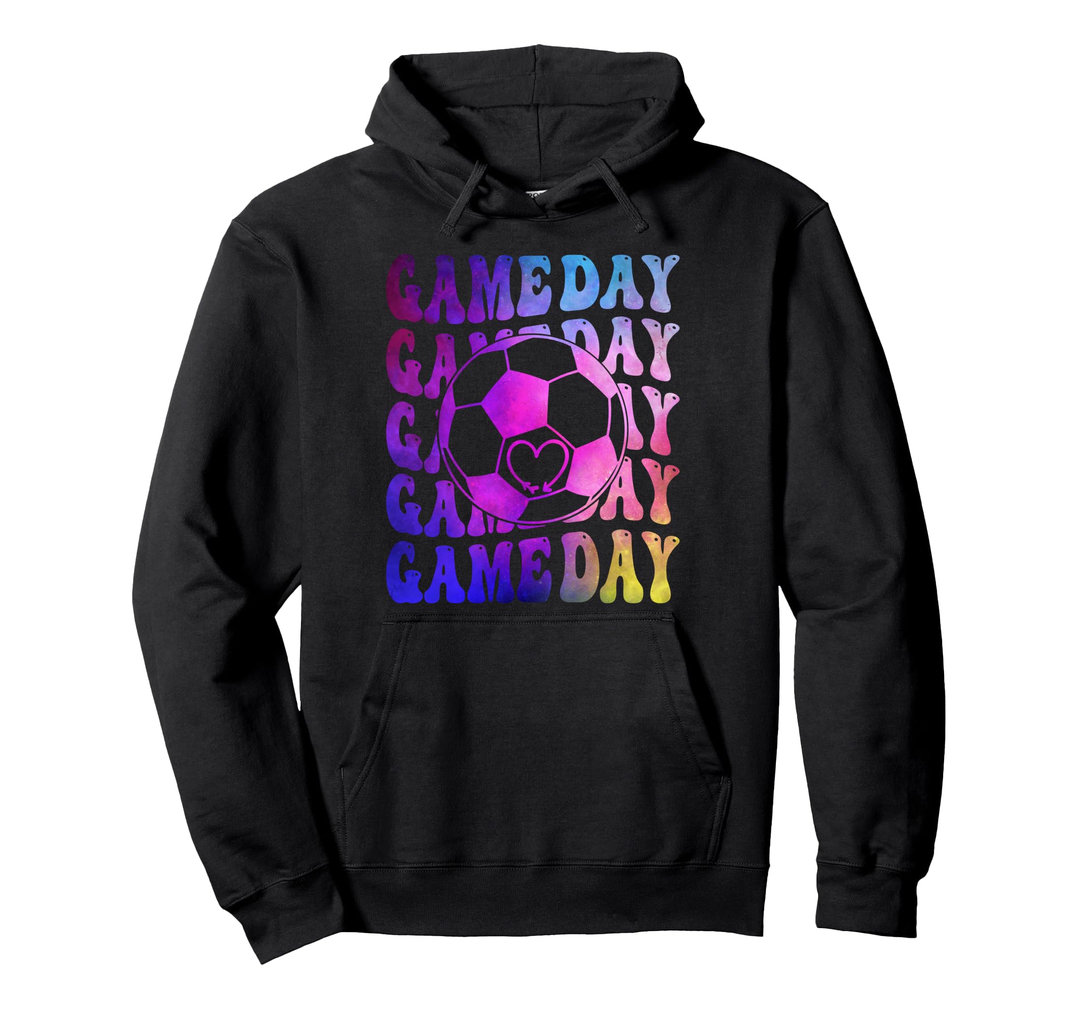 Colorful Soccer Sports Fan Game Day Hoodie - Aesthetic Graphic Unisex