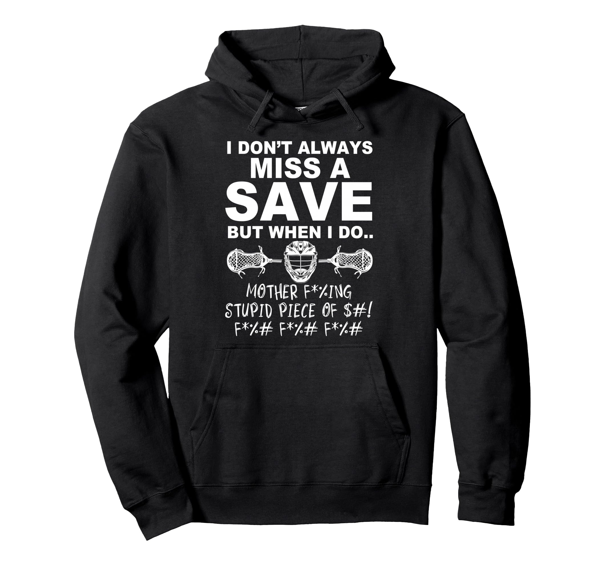 Lacrosse Goalie Hoodie - Novelty Apparel Men Women