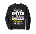 Proud Sister Soccer Senior 2027 Sweatshirt - Unique Graphic Unisex