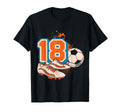 18Th Birthday Soccer Player Football T-Shirt - Aesthetic Graphic Men Women