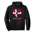 Denmark Heart Danish Soccer Team Denmark Hoodie - Graphic Print Unisex