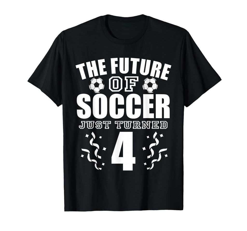 Future Soccer Just Turned 4Th T-Shirt - Custom Art Print Men Women