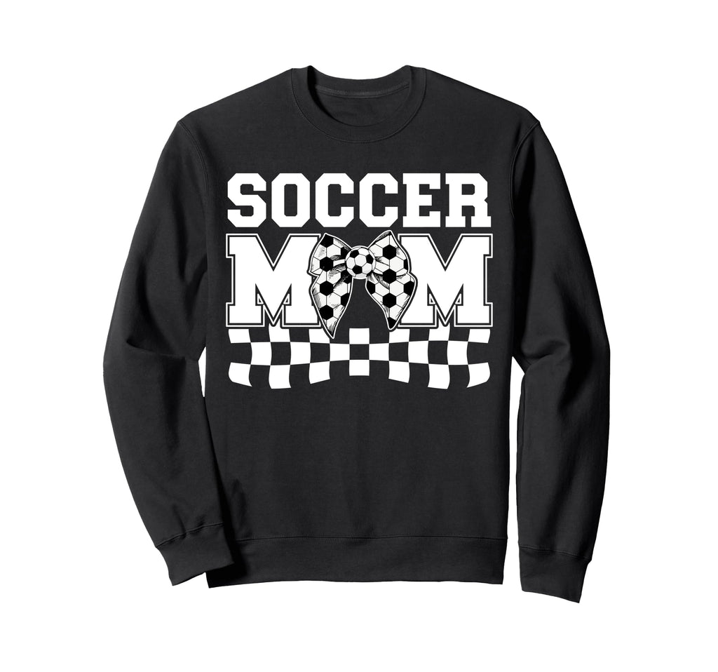 Soccer Mom Soccer Player Mama Coquette Sweatshirt - Trendy Graphic Unisex