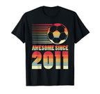 Awesome Since 2011 Soccer 15Th T-Shirt - Custom Art Print for Adults