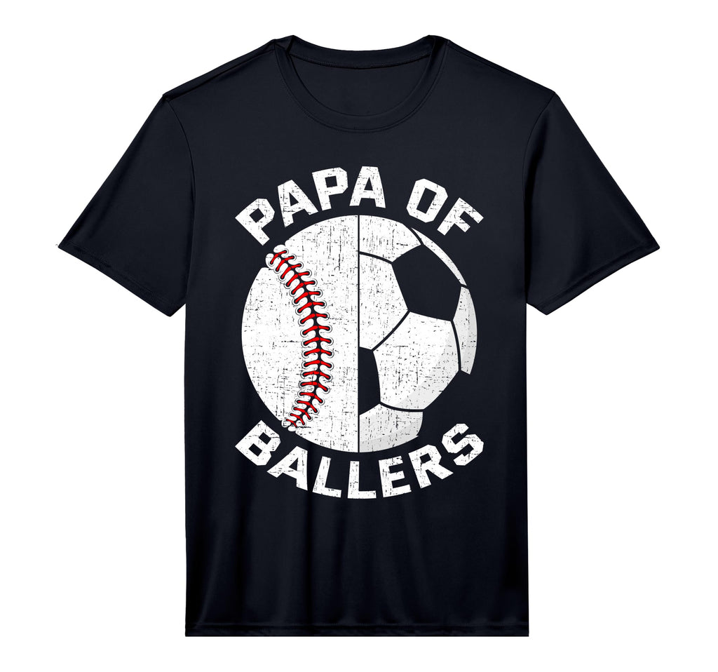 Funny Papa Son Daughter Ballers Baseball T-Shirt - Streetwear Style Unisex