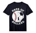 Funny Papa Son Daughter Ballers Baseball T-Shirt - Streetwear Style Unisex