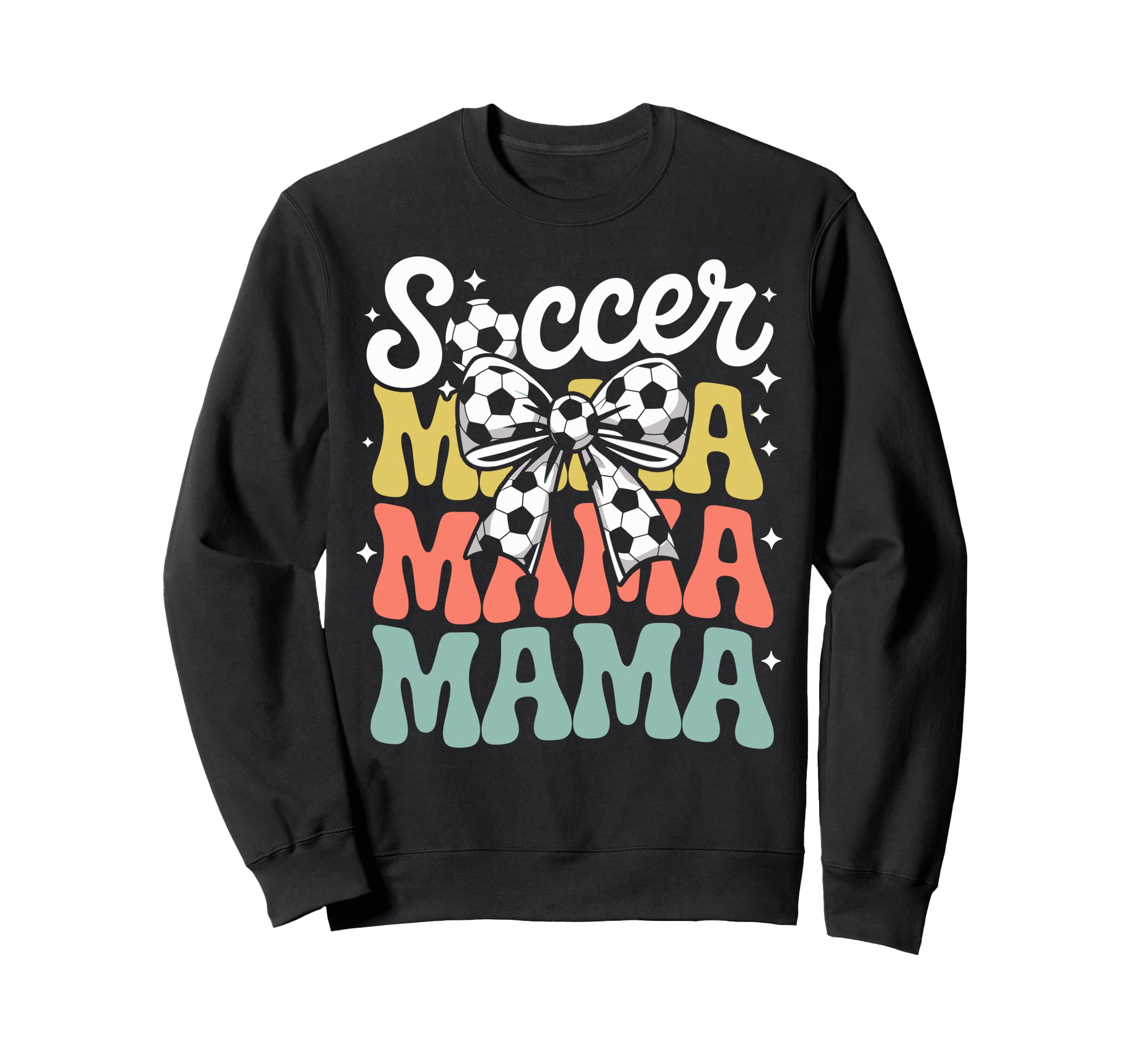 Groovy Soccer Football Player Mama Sweatshirt - Novelty Apparel Men Women
