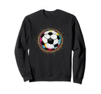 Colorful Soccer Ball Fan Soccer Mom Sweatshirt - Trendy Graphic Men Women