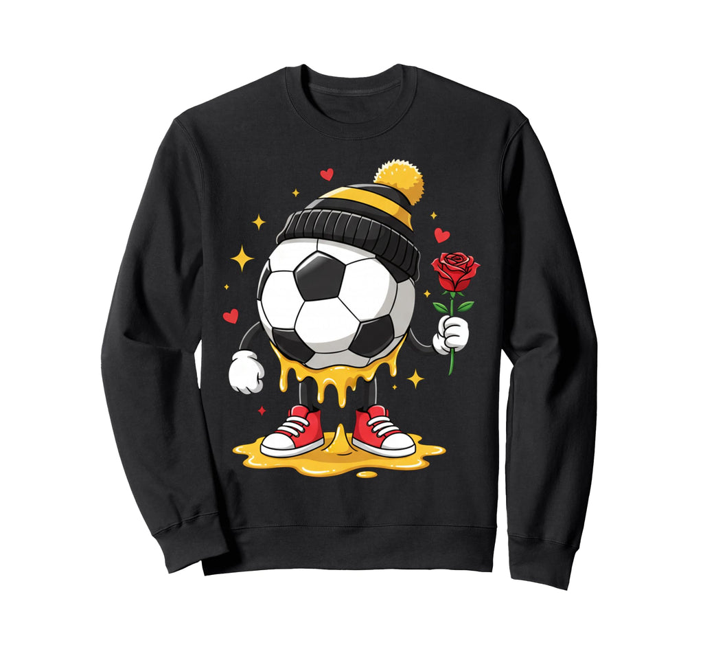 Soccer Drip Valentine Valentines Sweatshirt - Aesthetic Graphic Men Women