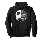 Funny I Shoot Like Want Lesson Soccer Hoodie - Minimalist Print Men Women