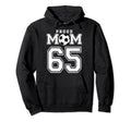 Number 65 Custom Proud Soccer Futbol Mom Hoodie - Novelty Apparel Unisex