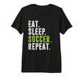 Eat Sleep Soccer Repeat Football Sport T-Shirt - Unique Graphic for Adults