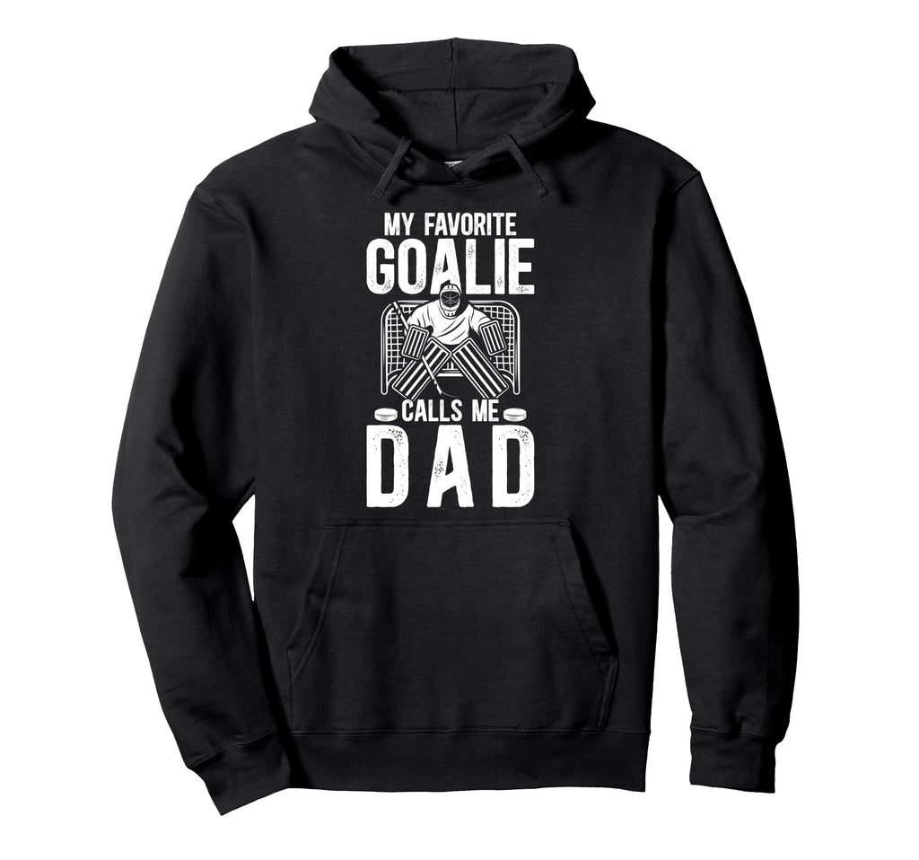 Proud Ice Hockey Goalie Dad Hockey Keeper Hoodie - Trendy Graphic Unisex