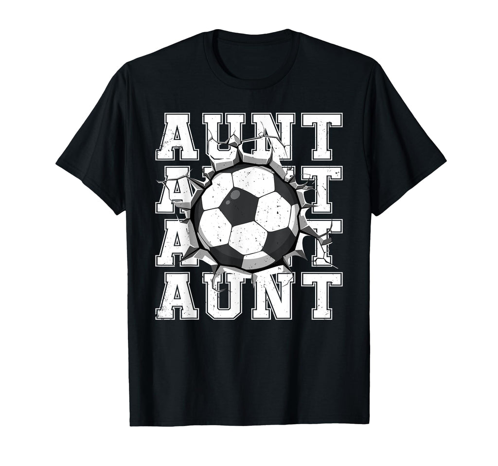 Soccer Aunt Cracked Wall Family T-Shirt - Custom Art Print Men Women