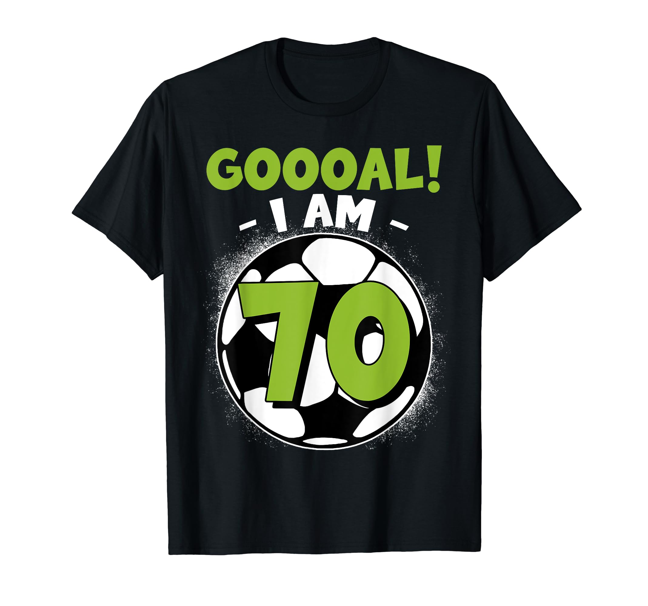 70 Year Old Birthday Soccer Themed T-Shirt - Custom Art Print Men Women