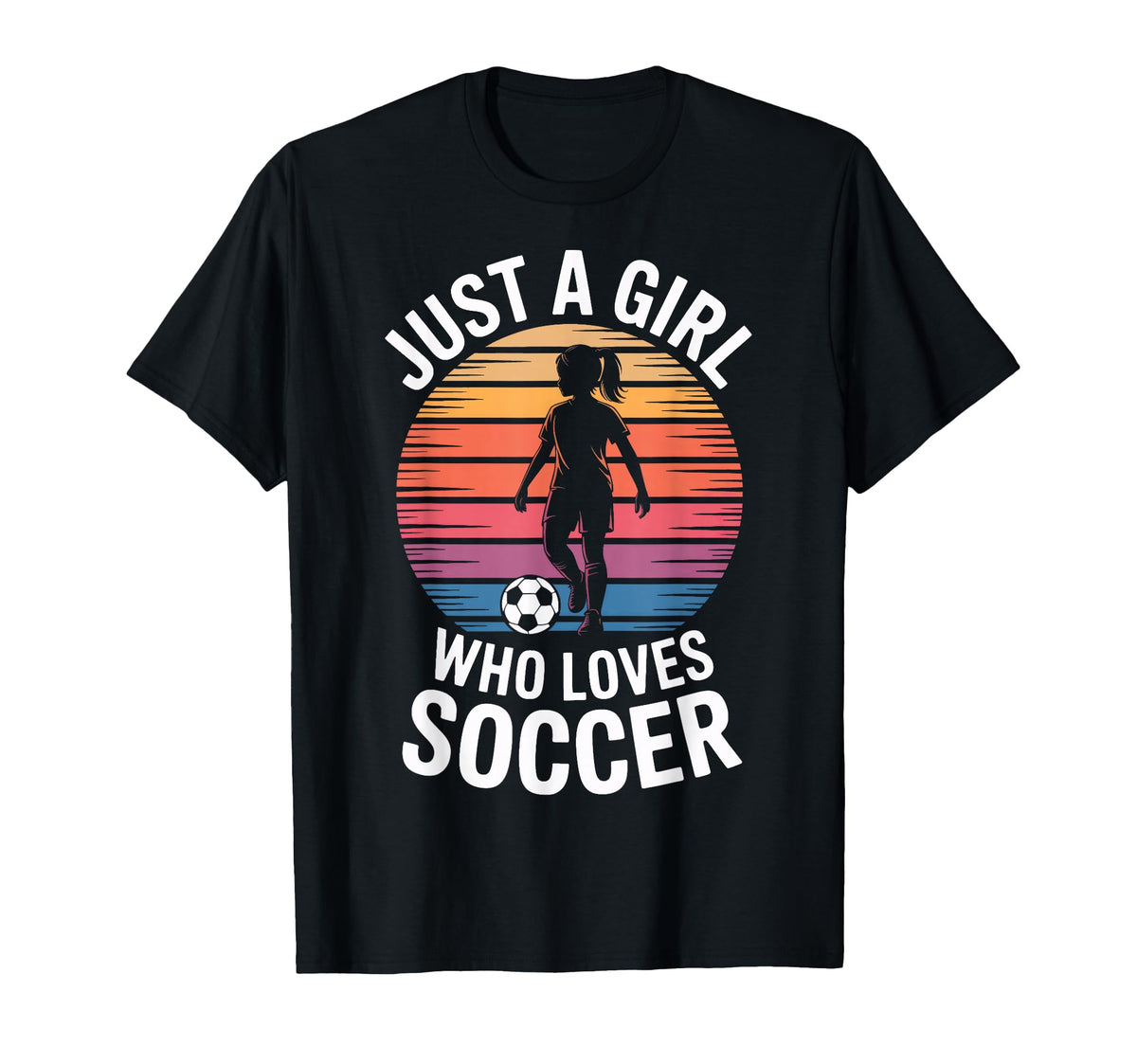 Just Who Loves Soccer Womens Soccer T-Shirt - Custom Art Print Men Women