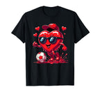 Valentine Soccer Heart Drip Sport Love T-Shirt - Fun Novelty Design Unisex