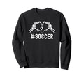 Soccer Halloween Skeleton Heart Sweatshirt - Custom Art Print for Adults