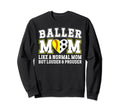 Baller Mom Louder Prouder Sweatshirt - Minimalist Print for Adults