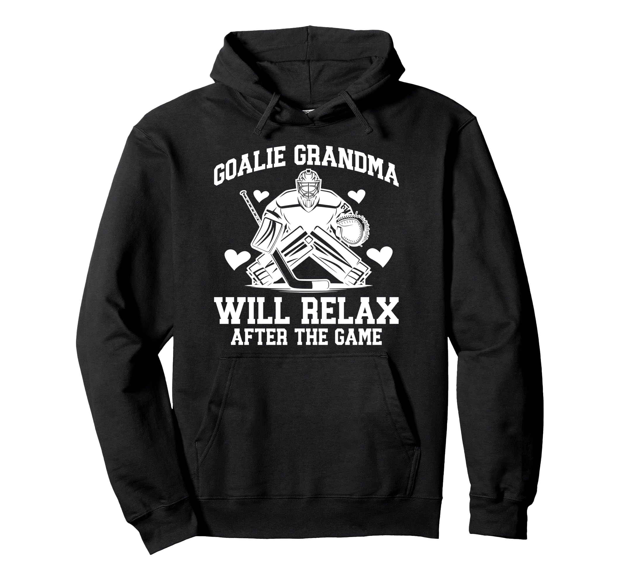 Funny Hockey Goalie Grandma Ice Hoodie - Streetwear Style for Adults