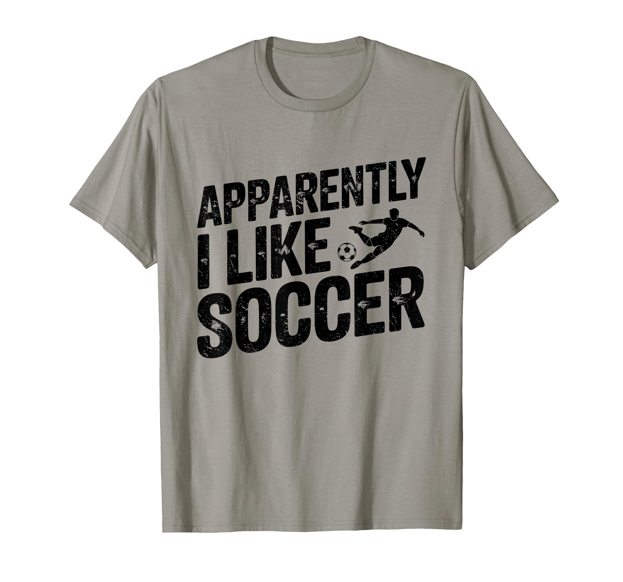 Apparently I Like Soccer Season Funny T-Shirt - Trendy Graphic for Adults