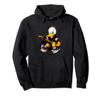 Duck Ice Hockey Player Hockey Stick Hoodie - Streetwear Style Men Women