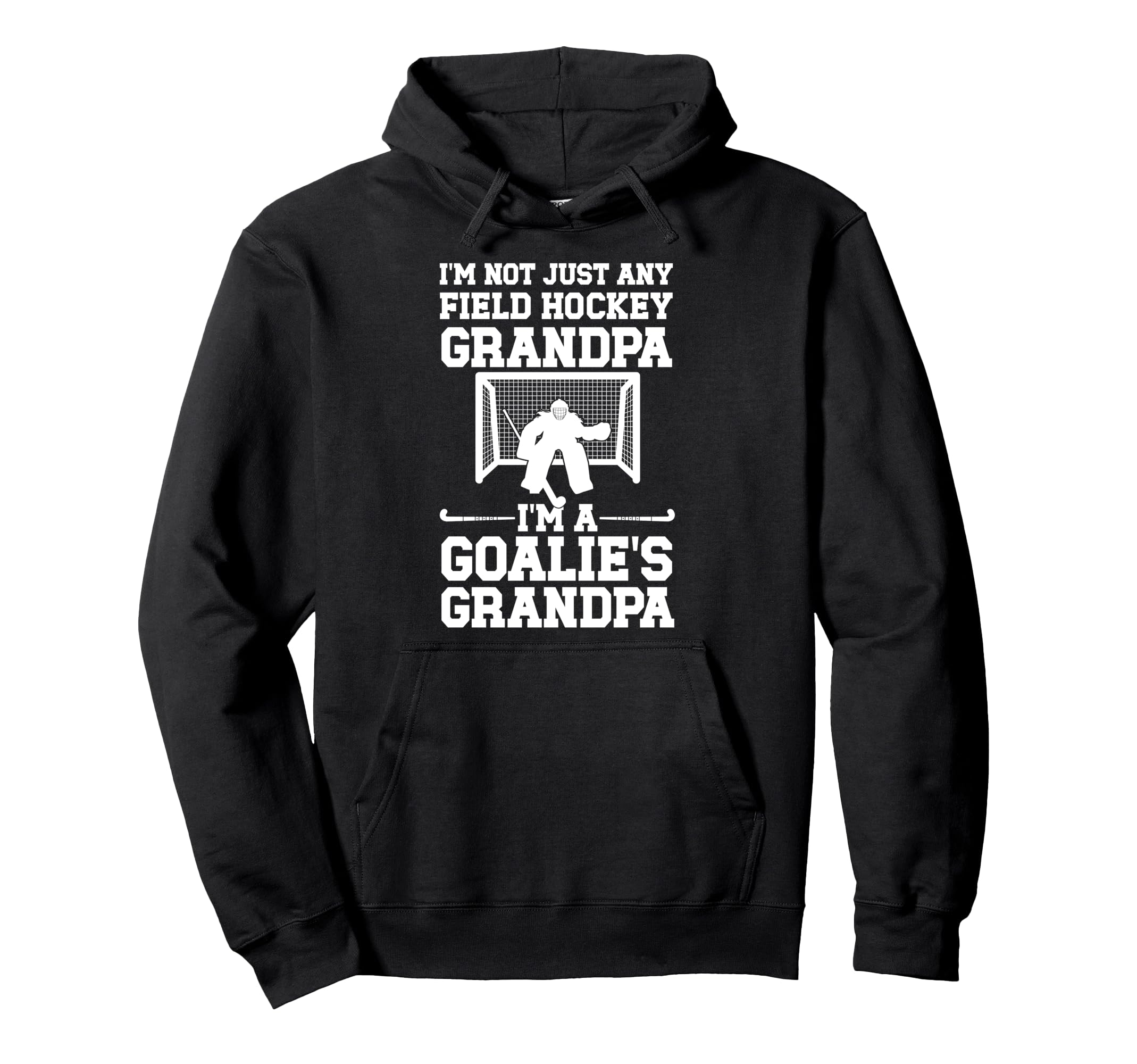 Field Hockey Goalie Grandpa Field Hockey Hoodie - Graphic Print for Adults
