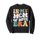 My Mom Both Era Funny Soccer Sweatshirt - Casual Everyday Wear for Adults