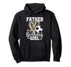 Father Birthday Soccer Ball Dad Leopard Hoodie - Graphic Print Men Women