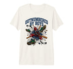 Outnumbered Chaos Parenting Tri Blend T-Shirt - Novelty Apparel for Adults