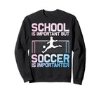 Funny Soccer Art Gag Soccer Player Sweatshirt - Trendy Graphic Men Women