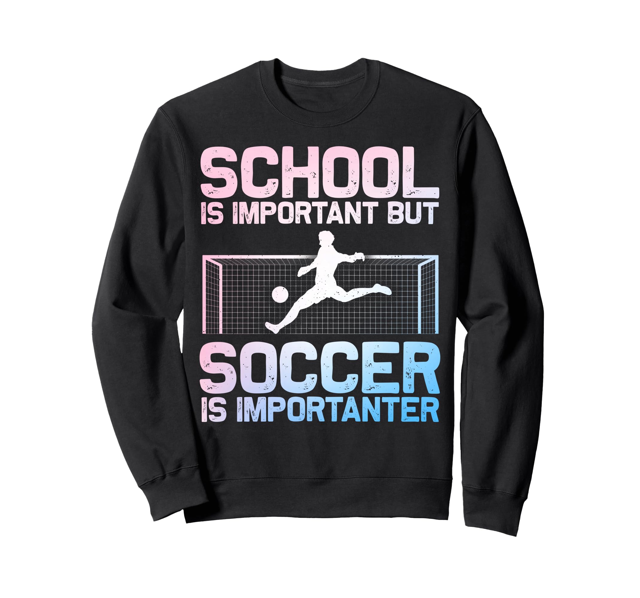 Funny Soccer Art Gag Soccer Player Sweatshirt - Trendy Graphic Men Women