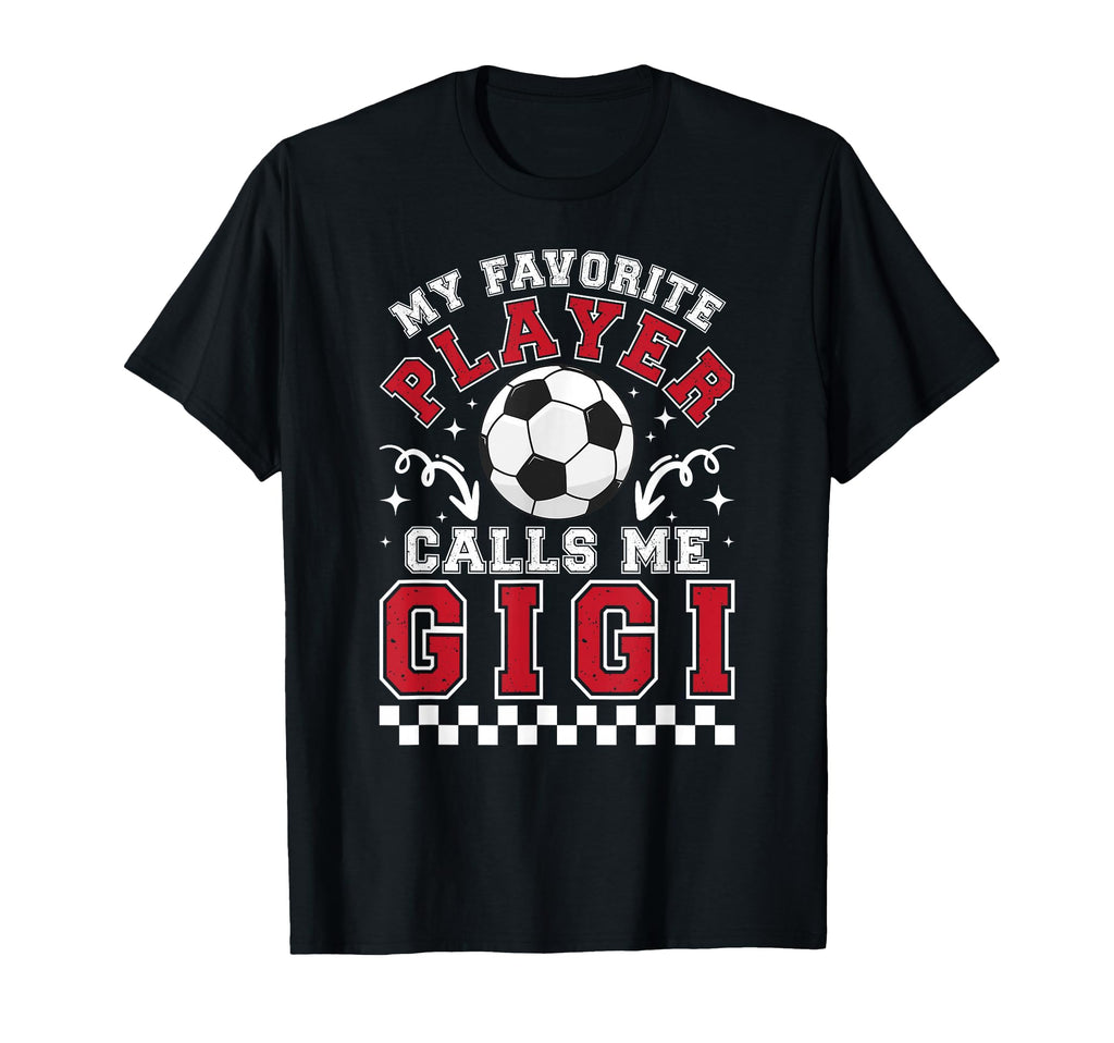 Proud Soccer Gigi Grandma Gigi Soccer T-Shirt - Trendy Graphic Unisex