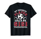 Proud Soccer Gigi Grandma Gigi Soccer T-Shirt - Trendy Graphic Unisex