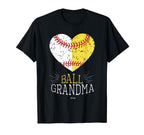 Mom Funny Baseball Ball Funny T-Shirt - Aesthetic Graphic Men Women