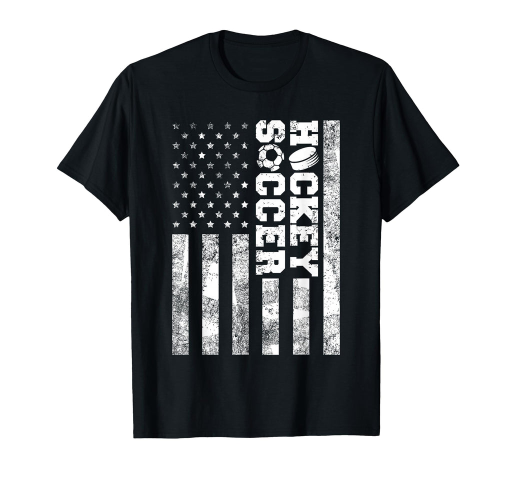 American Distressed Flag Funny T-Shirt - Minimalist Print for Adults