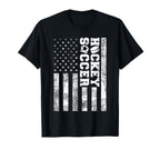 American Distressed Flag Funny T-Shirt - Minimalist Print for Adults