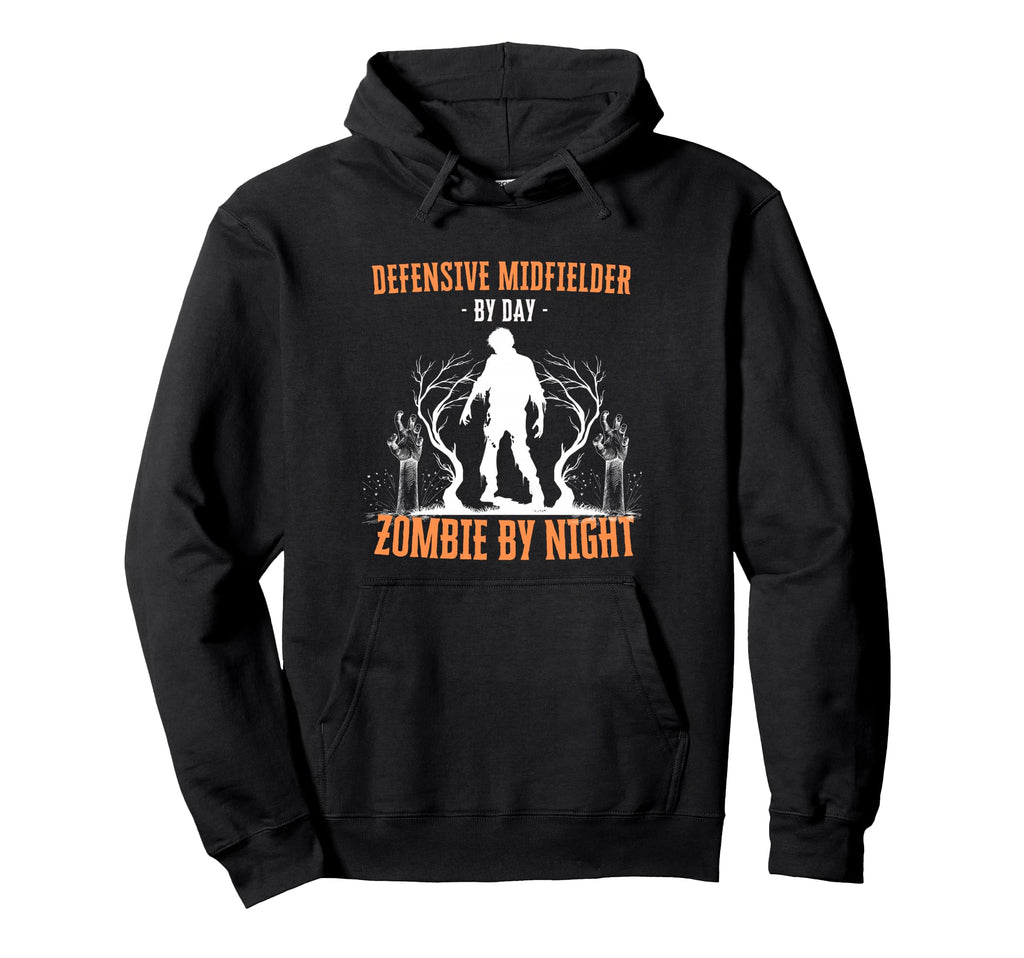 Defensive Midfielder Day Zombie Night Hoodie - Fun Novelty Design Unisex